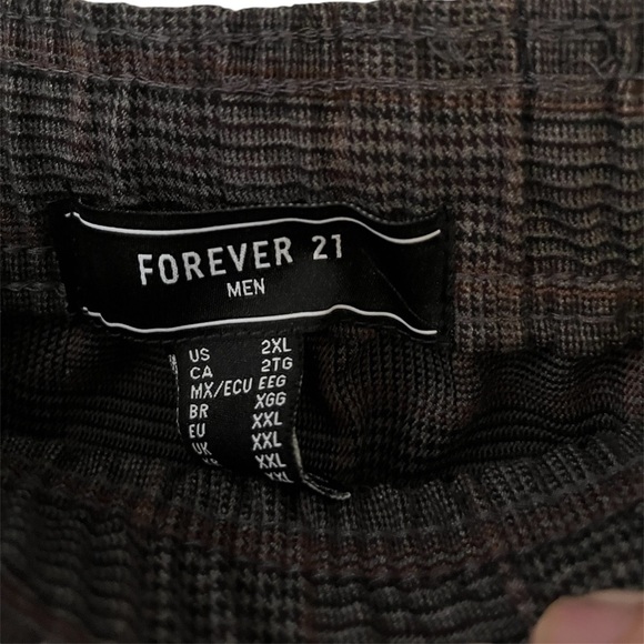 Forever 21 Grey Plaid Shorts 2XL - Picture 3 of 6